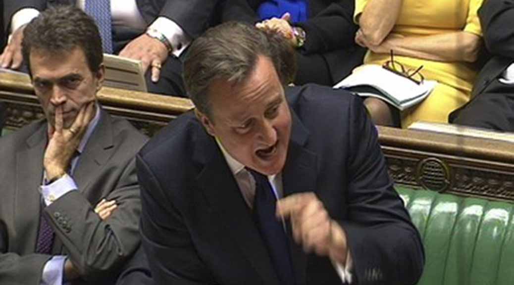 David Cameron announces new tests for the energy market, at PMQs.